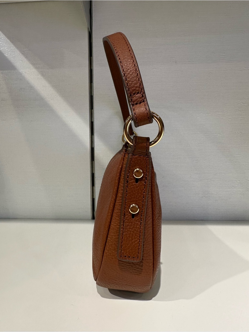 Fossil Small Brown Pebble Leather Crossbody Bag - Picture 3 of 7
